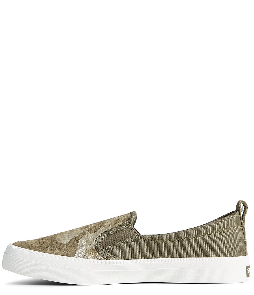 Sperry Women's Crest Twin Gore Metallic Camo Slip-On Sneakers