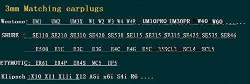 Replacement Ear Pads Earphone Tips Premium Memory Foam Materials T400 for Jaybird X3 Monster AKG JBL UE Sennheiser Sony Audio-Techica etc (L-T400)