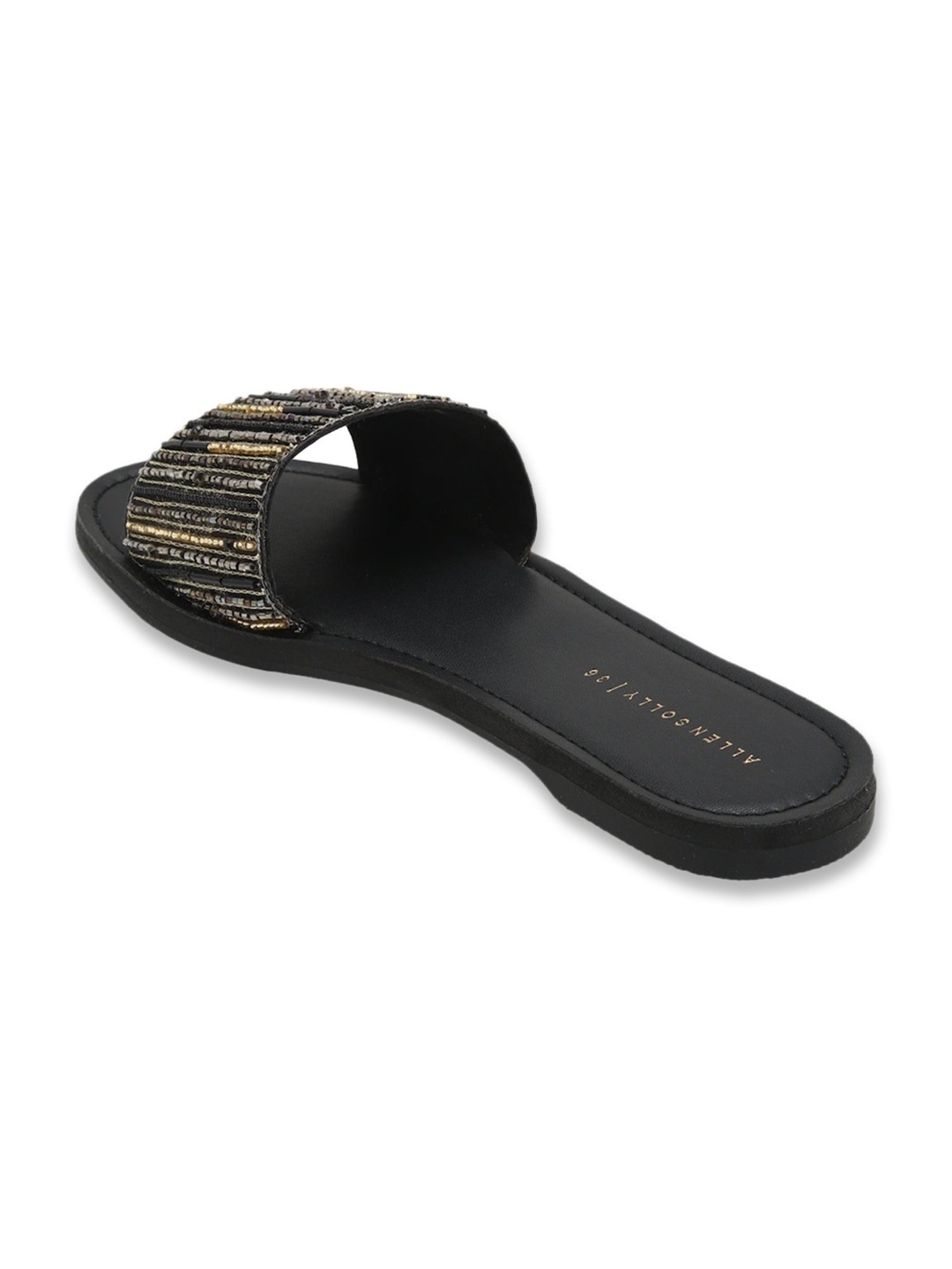 Allen Solly Women's Black Slides