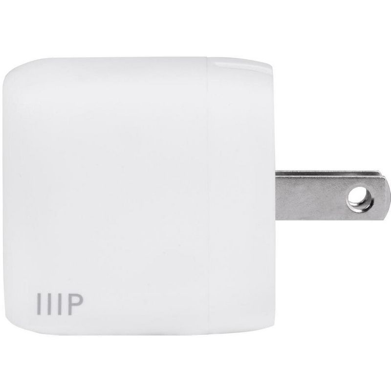 Monoprice USB-C Charger, 30W 1-Port PD GaN Technology Wall Charger for MacBook Pro/Air, iPad Pro, iPhone 12/11/Pro/Max/XR/XS/X, Pixel, Galaxy & More