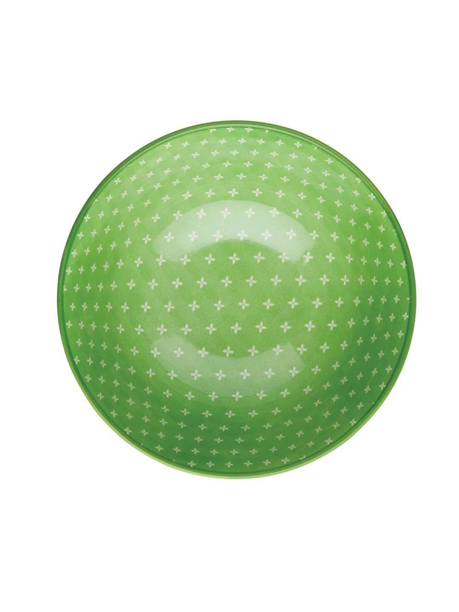 KitchenCraft Green & Yellow Stoneware Bowl