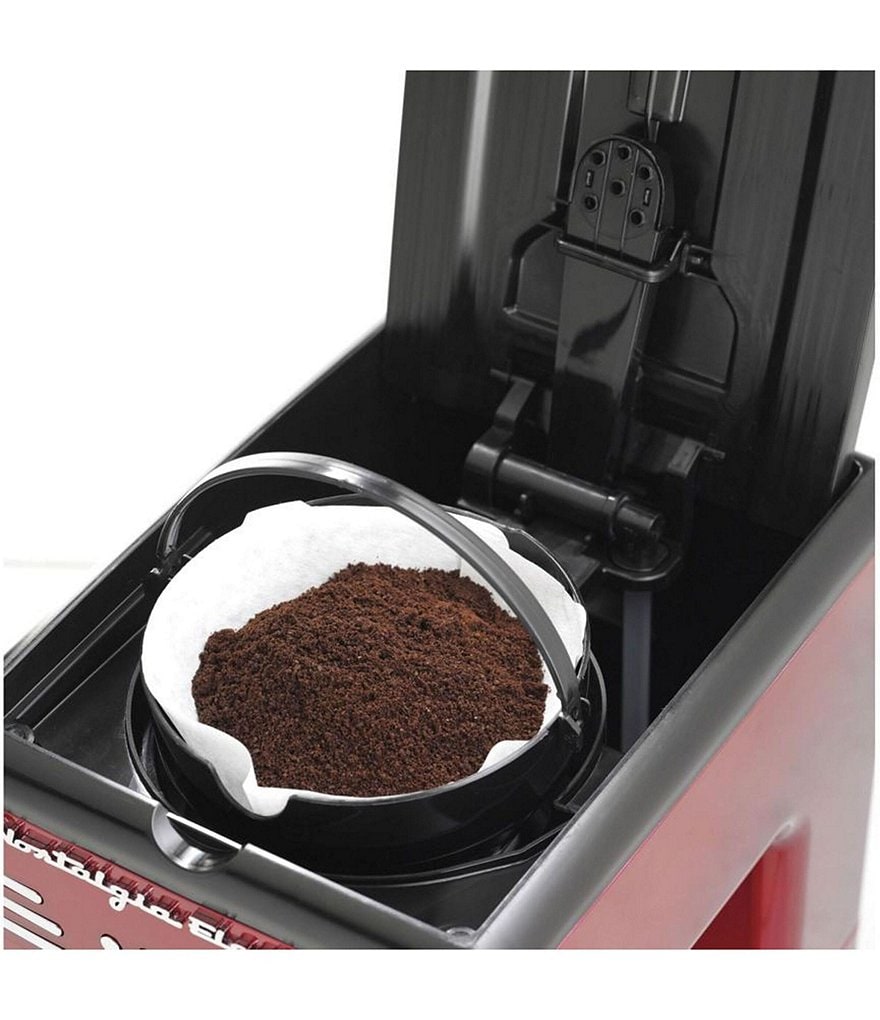 Nostalgia Electrics Red Retro 12-Cup Programmable Coffee Maker With LED Display