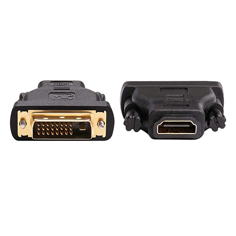 DVI Male to HDMI Female Adapter BiDirectional DVID Port Converter