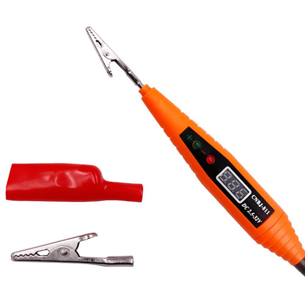 Car Electrical Circuit Test Pen Digital Display Auto Voltage Testing Diagnostic Pen Repairing Tools Car Accessories