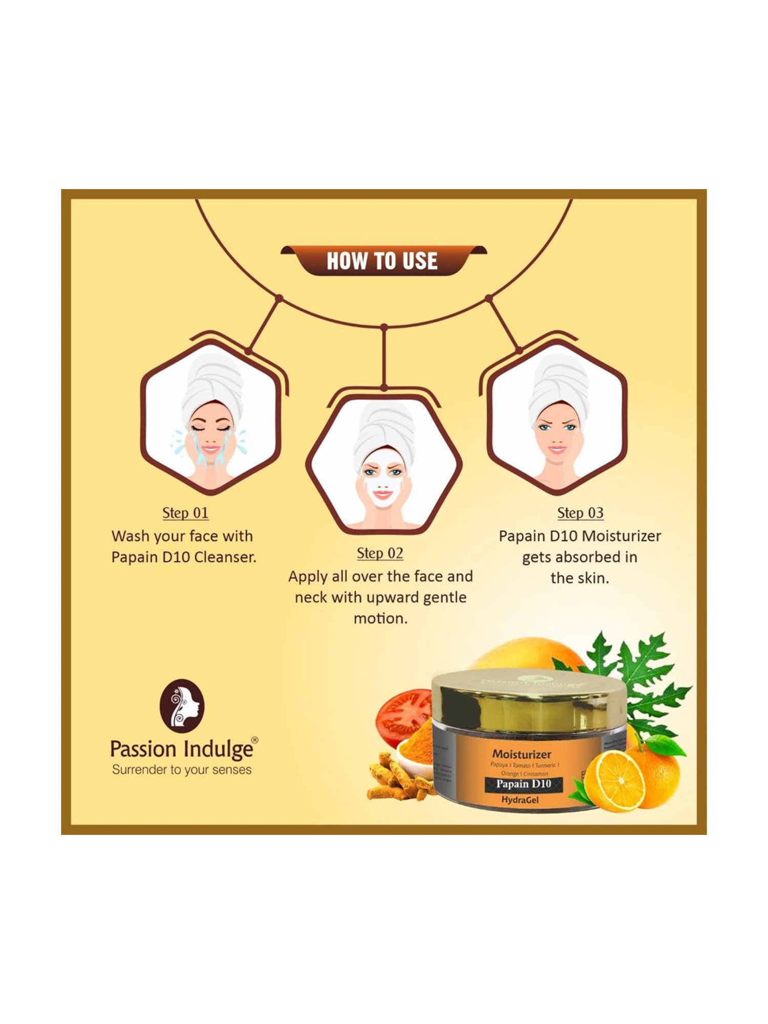 Passion Indulge Papain D10 Natural Hydra Gel - 50 gm