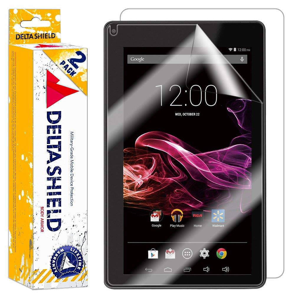 DeltaShield Full Body Skin for RCA 7 Voyager II (2-Pack)(Screen Protector Included) Front and Back Protector BodyArmor Non-Bubble Military-Grade Clear HD Film