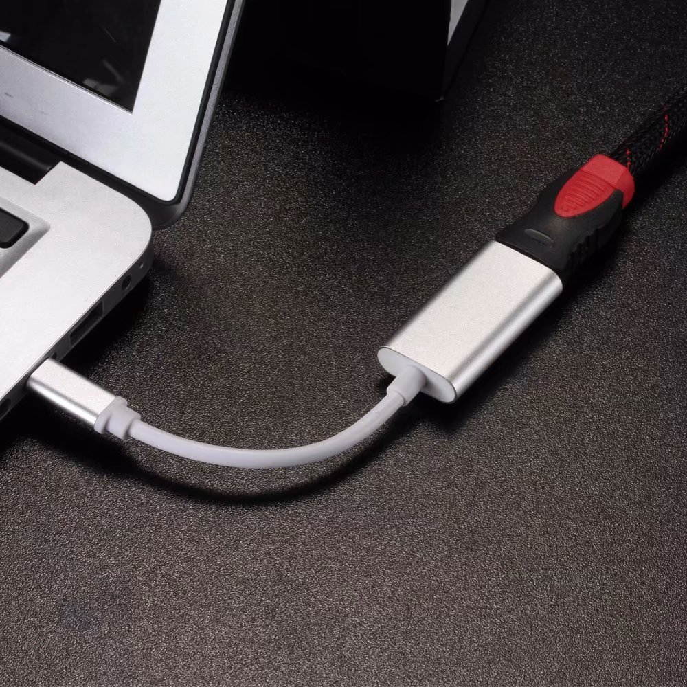 Type-C to HDMI 4K UHD Video Converter, USB-C to 4K HDMI Female Adapter.