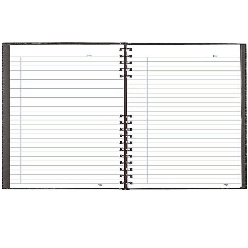 Blueline NotePro Notebook 11 x 8 1/2 White Paper Black Cover 100 Ruled Sheets A10200BLK
