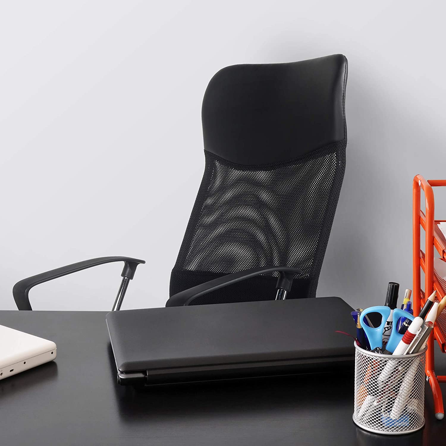 High Curved Back Executive Mesh Home Office Desk Computer Chair Ergonomic Height Adjustable Swivel Seat (9767)