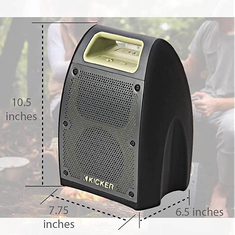 Bullfrog BF400 Bluetooth Portable Outdoor Speaker | 360&deg; Sound Waterproof Dustproof Powerful 20 Watt AMP 3" Full Range Speakers (2) | 3"x4" Passive Bass Radiator | 100 FT Wireless Range