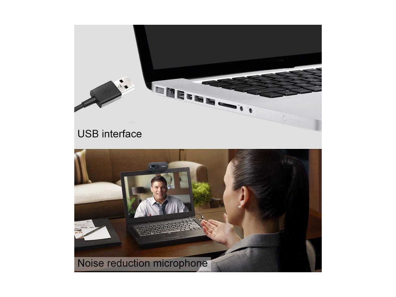 Logitech C270i USB 2.0 HD 720P Webcam for PC/Android 4.2 TV Box SET TOP BOX