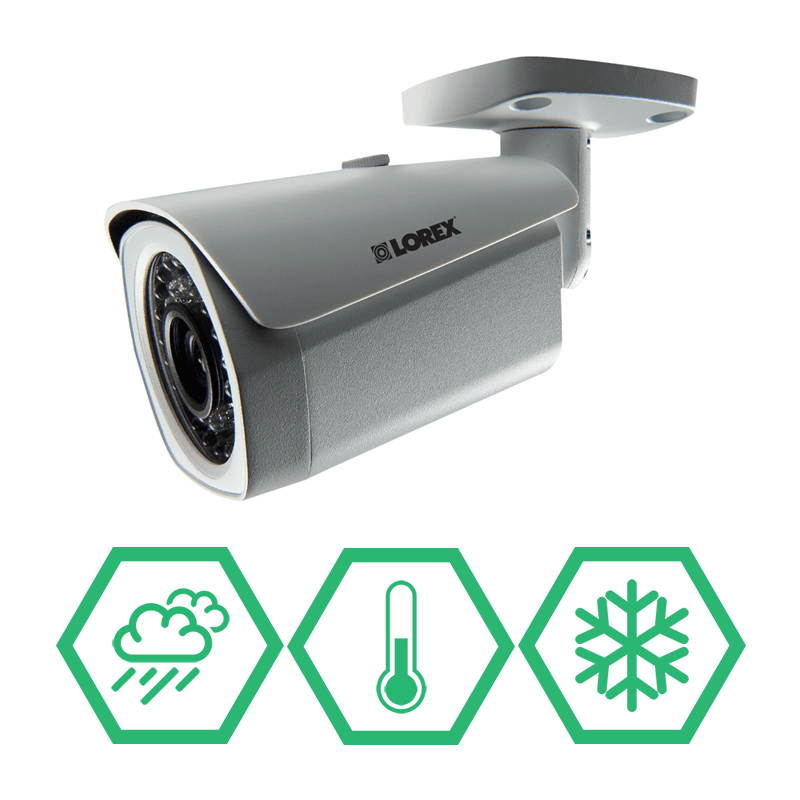 Lorex LNB3143 (POE) 1080p HD IP Bullet Security Camera, 130ft Night Vision, Weatherproof, Vandal Resistant