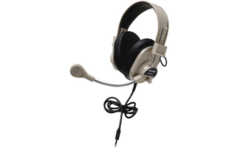 Califone Deluxe Stereo Headset With To Go Plug - Stereo - Mini-phone - Wired - 25 Ohm - 20 Hz - 20 kHz - Over-the-head - Binaural - Circumaural