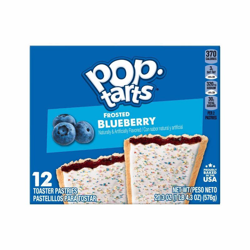 Kellogg's Pop-Tarts Frosted Blueberry Pastries - 12ct/20.31oz