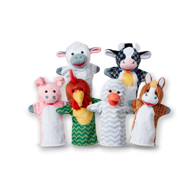 Melissa & Doug Barn Buddies Hand Puppets 6pc