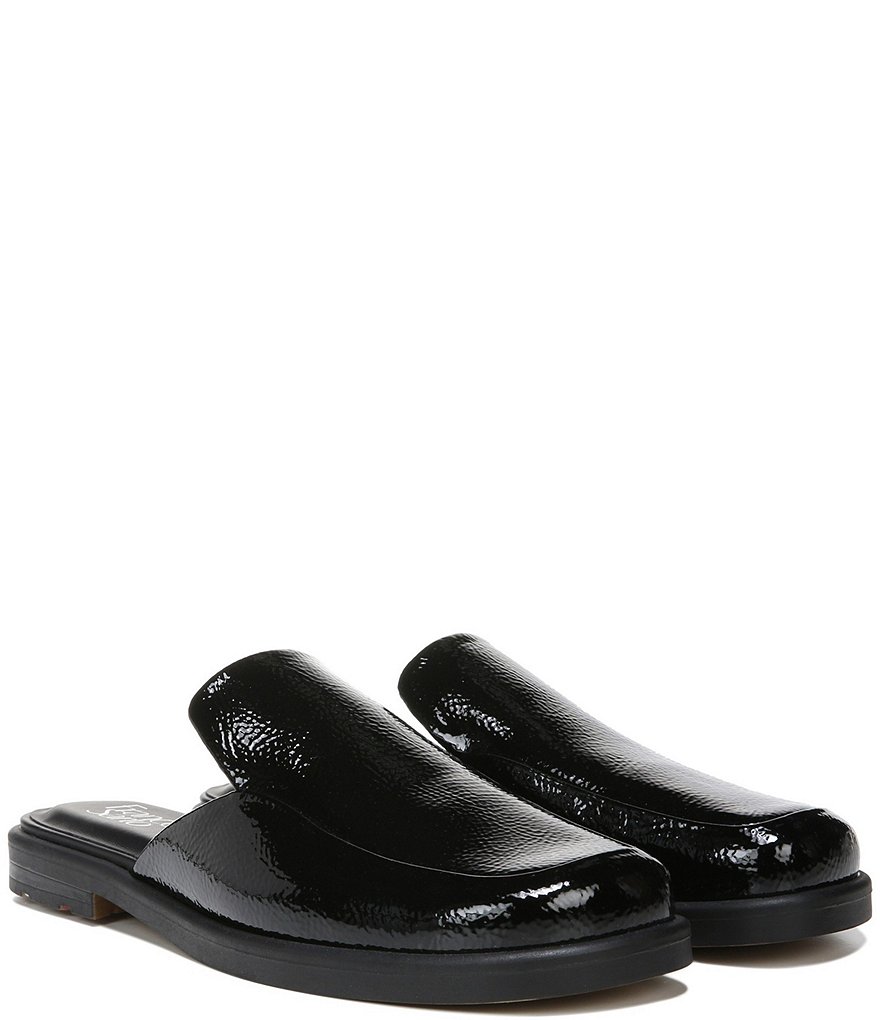 Franco Sarto Boccaslide Crinkle Patent Mules
