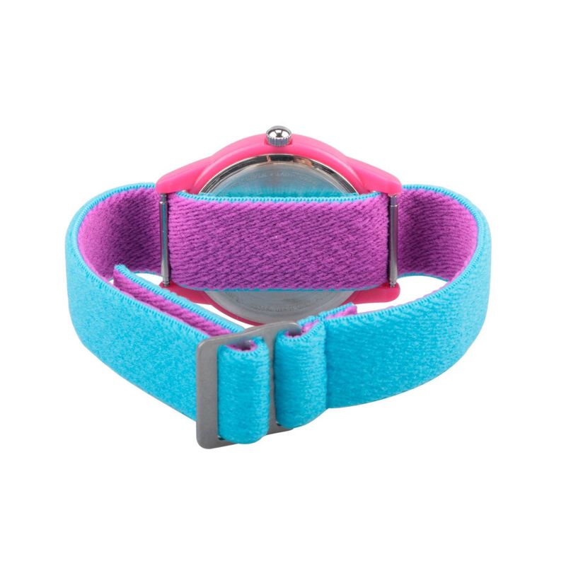 Girls' Red Balloon Pink Plastic Time Teacher Watch - Blue