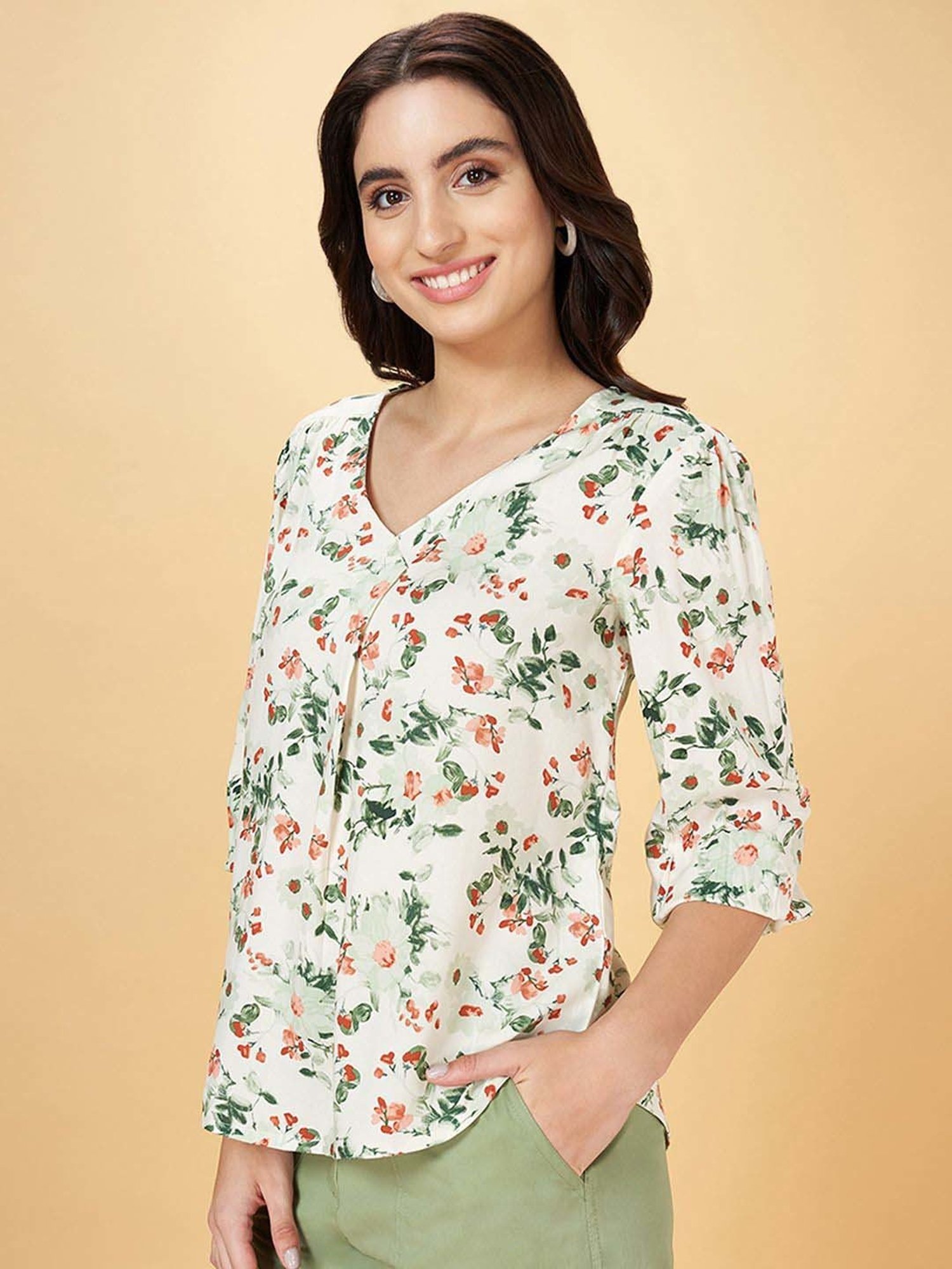 Honey by Pantaloons White Printed Tunic