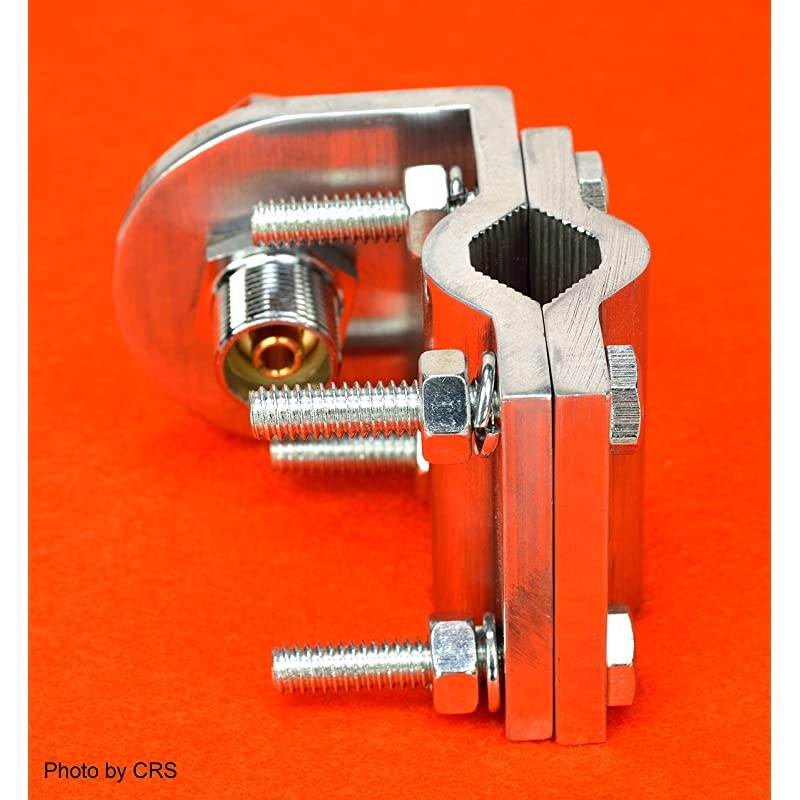 Double Groove CB Radio Antenna Mount W SO239 Stud BRV1
