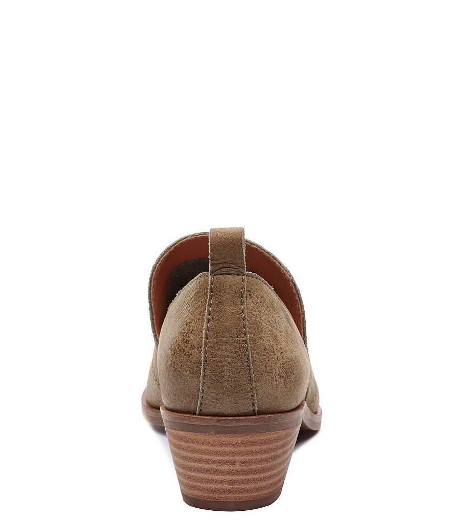 Lucky Brand Mahzan Leather Side Slit Pointed Toe Loafers