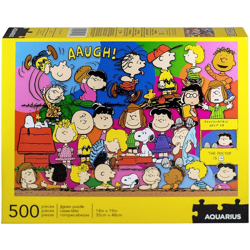 NMR Distribution Peanuts Cast 500 Piece Jigsaw Puzzle