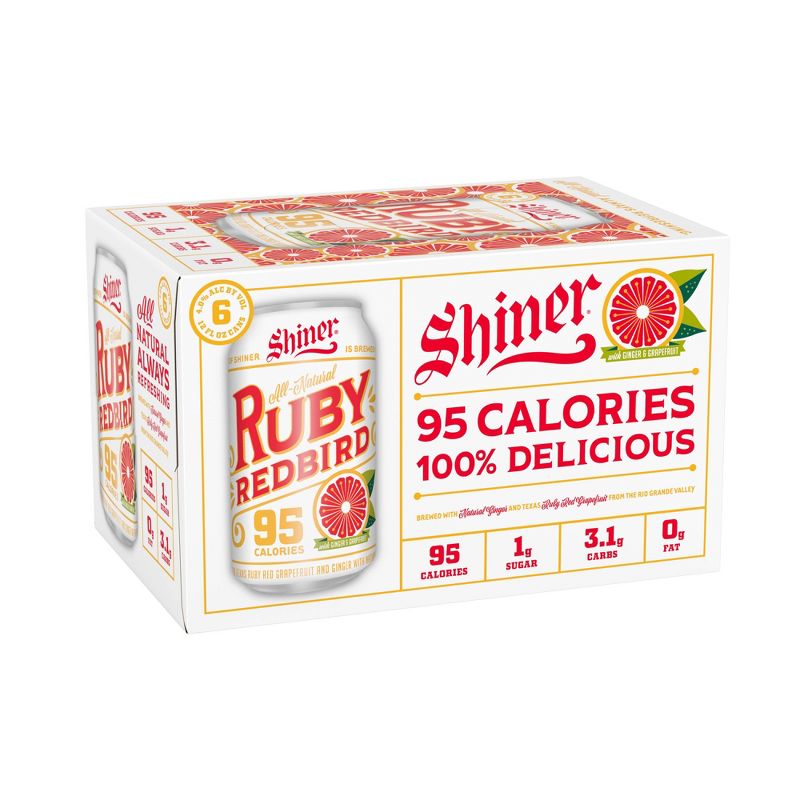 Shiner Ruby Redbird Grapefruit Beer - 6pk/12 fl oz Cans