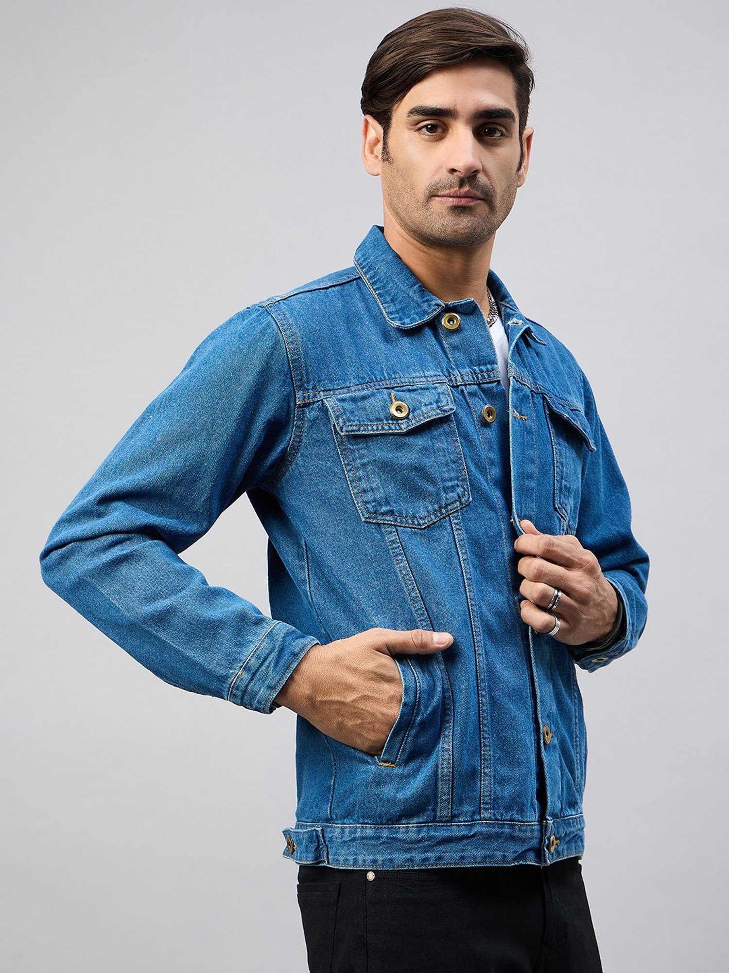 Club York Light Blue Regular Fit Denim Jacket