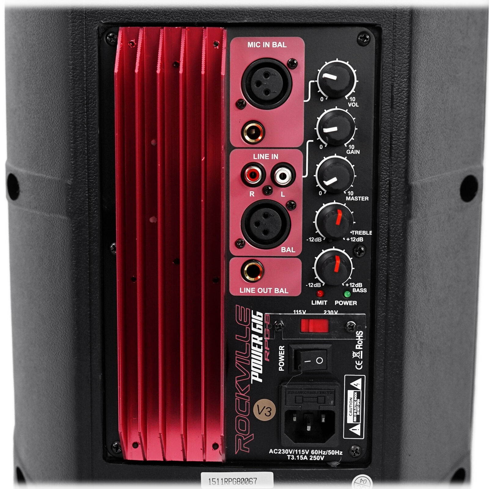 RPG8 8" Powered Active 400 Watt 2-Way DJ PA Speaker System