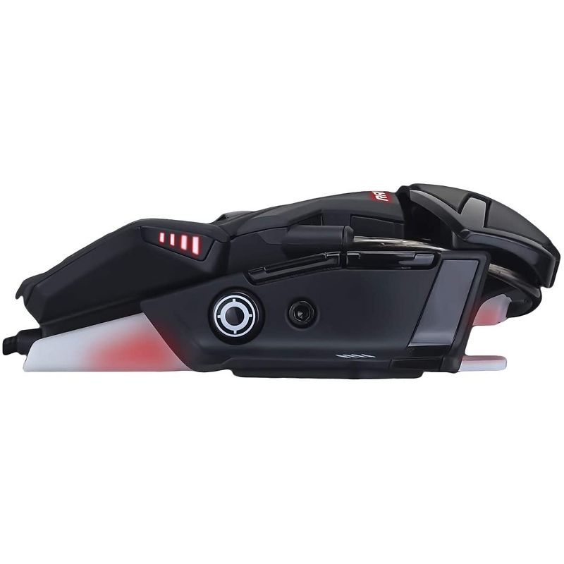 Mad Catz The Authentic R.A.T. 4+ Optical Gaming Mouse, Black ( MR03MCAMBL00 )