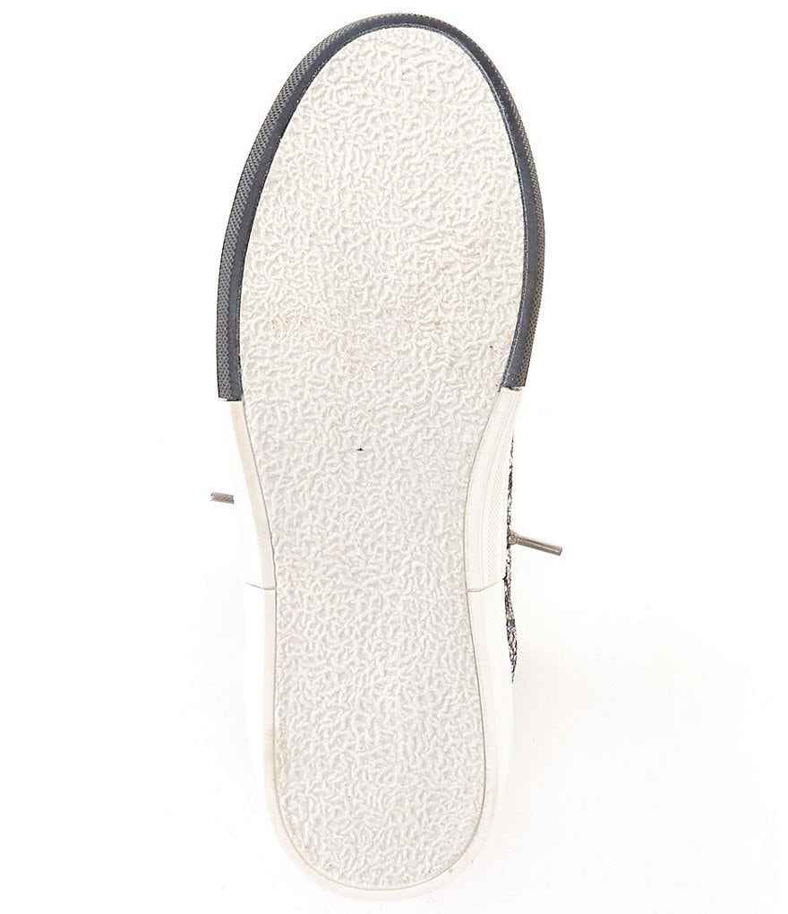 Kurt Geiger London Lexi Eagle Glitter Leather Lace-Up Sneakers