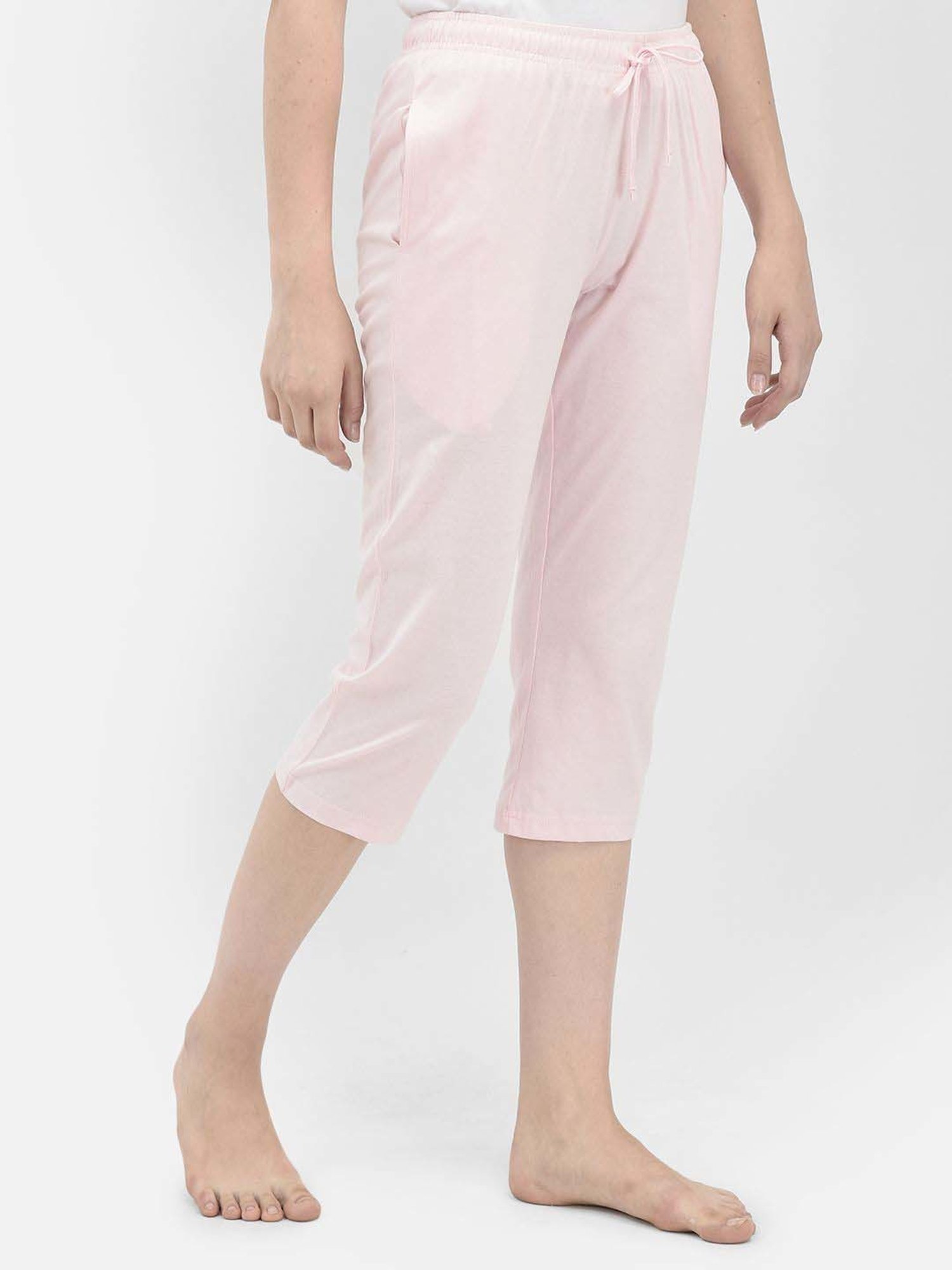 Crimsoune Club Pink Mid Rise Capris