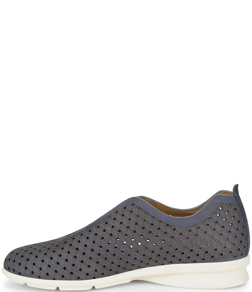 Comfortiva Perlace Perforated Leather Slip-On Sneakers