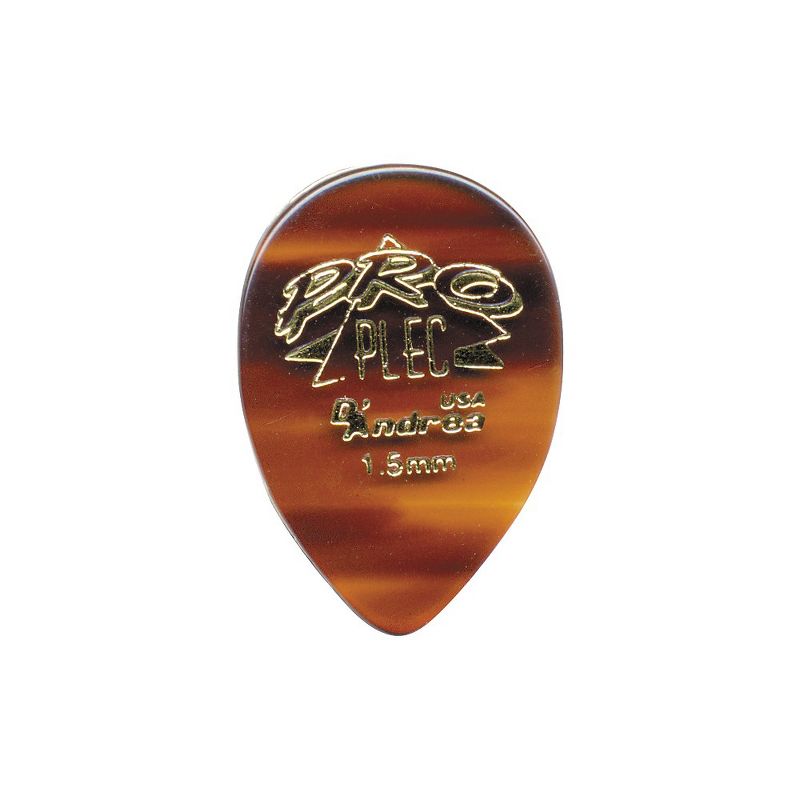 D'Andrea Pro Plec Guitar Picks Small Pointed Teardrop - One Dozen Shell 1.5 mm