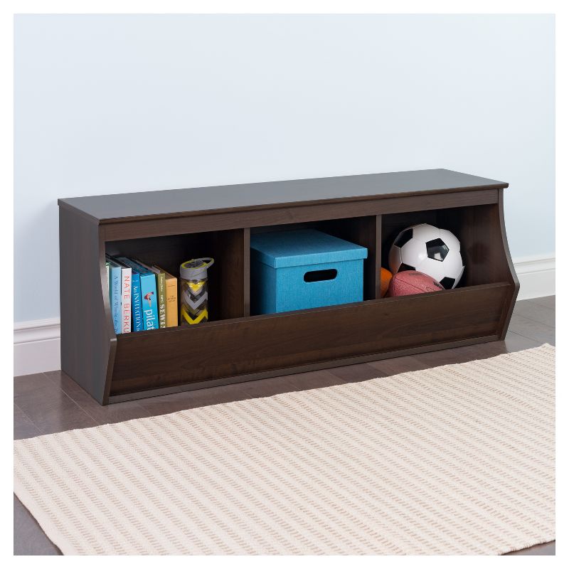 Fremont Entryway Storage Cubbie - 3 Bin - Espresso - Prepac