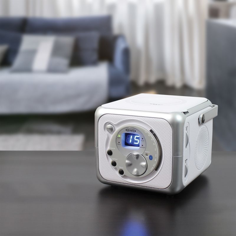 2) New Pyle PSR6 LCD Digital Hanging Waterproof AM/FM Shower Clock Radio White