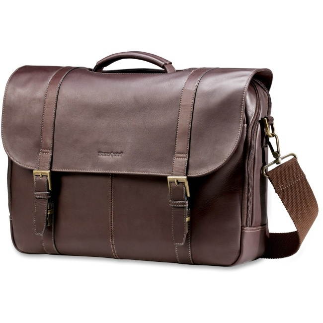 Samsonite Columbian Leather Flapover Laptop Case