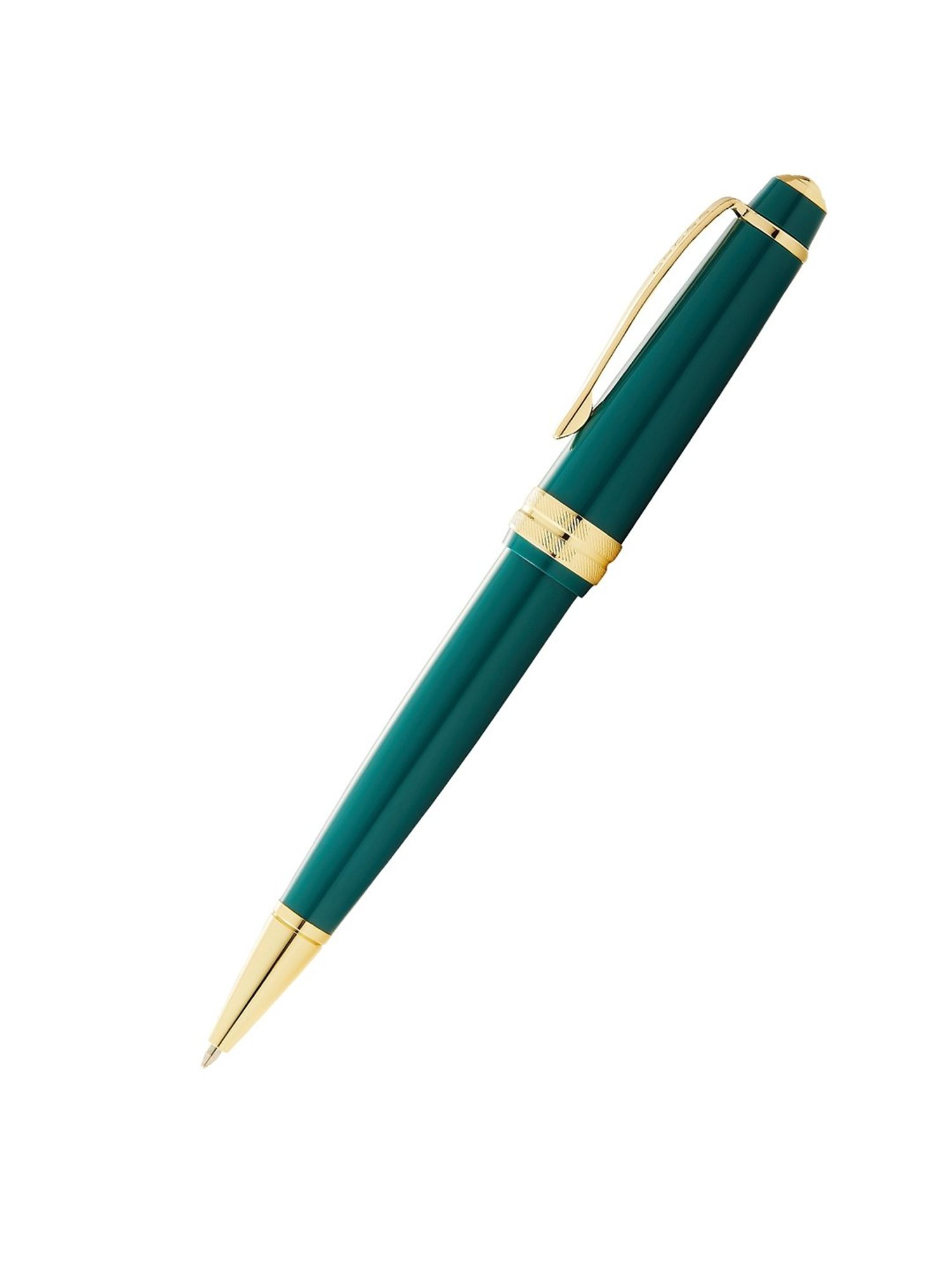 Cross Teal & Gold Resin Ballpoint Pen