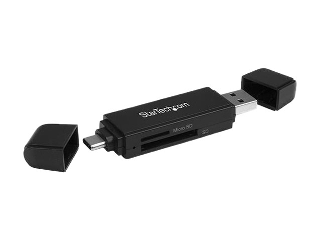 StarTech SDMSDRWU3AC StarTech.com USB Memory Card Reader - USB 3.0 SD Card Reader - Compact - 5 Gbps - USB Card Reader - MicroSD USB Adapter