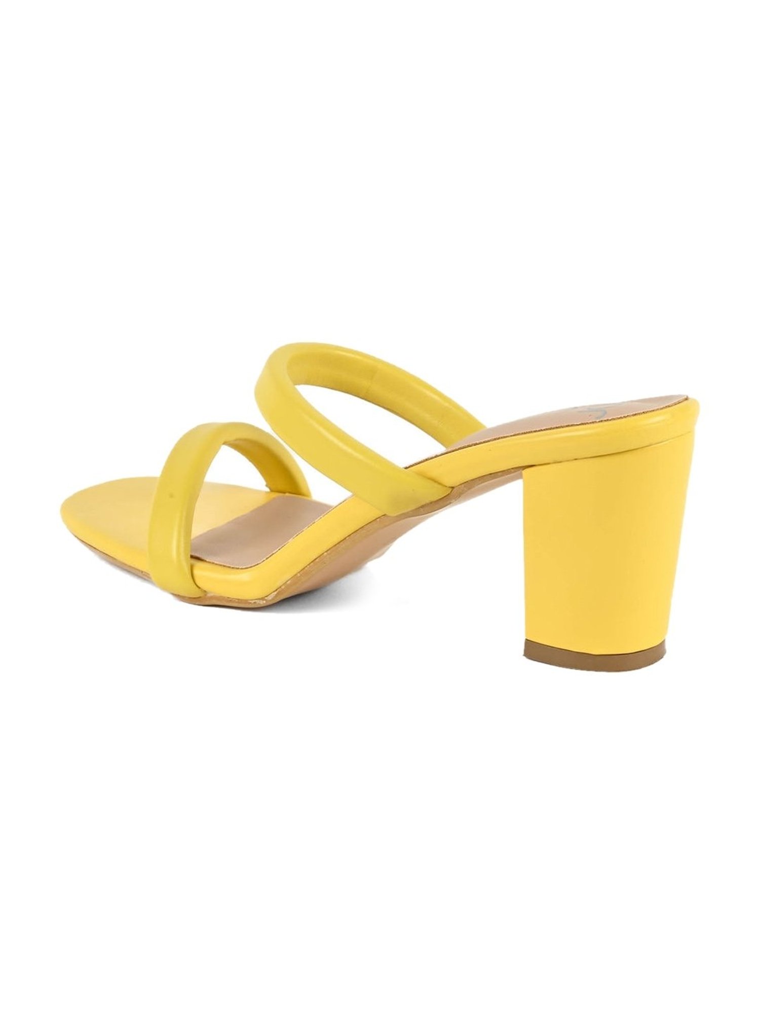 Jove Women's Yellow Casual Sandals