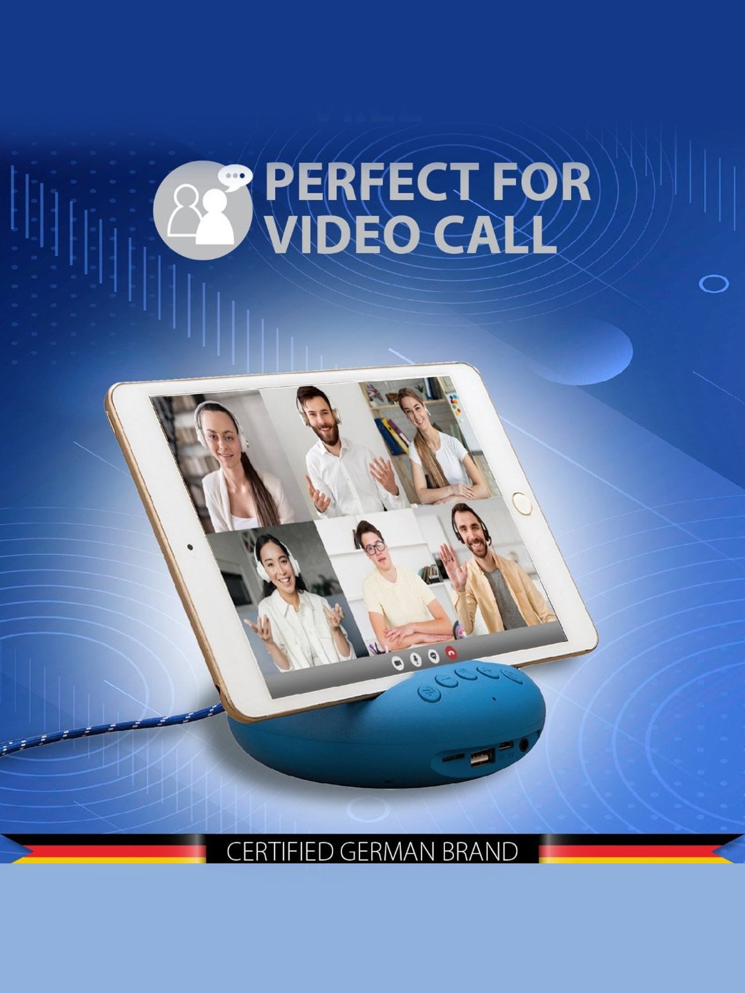 Blaupunkt BT03 Portable Wireless Bluetooth Speaker With Upto 6hrs Playtime (Blue)