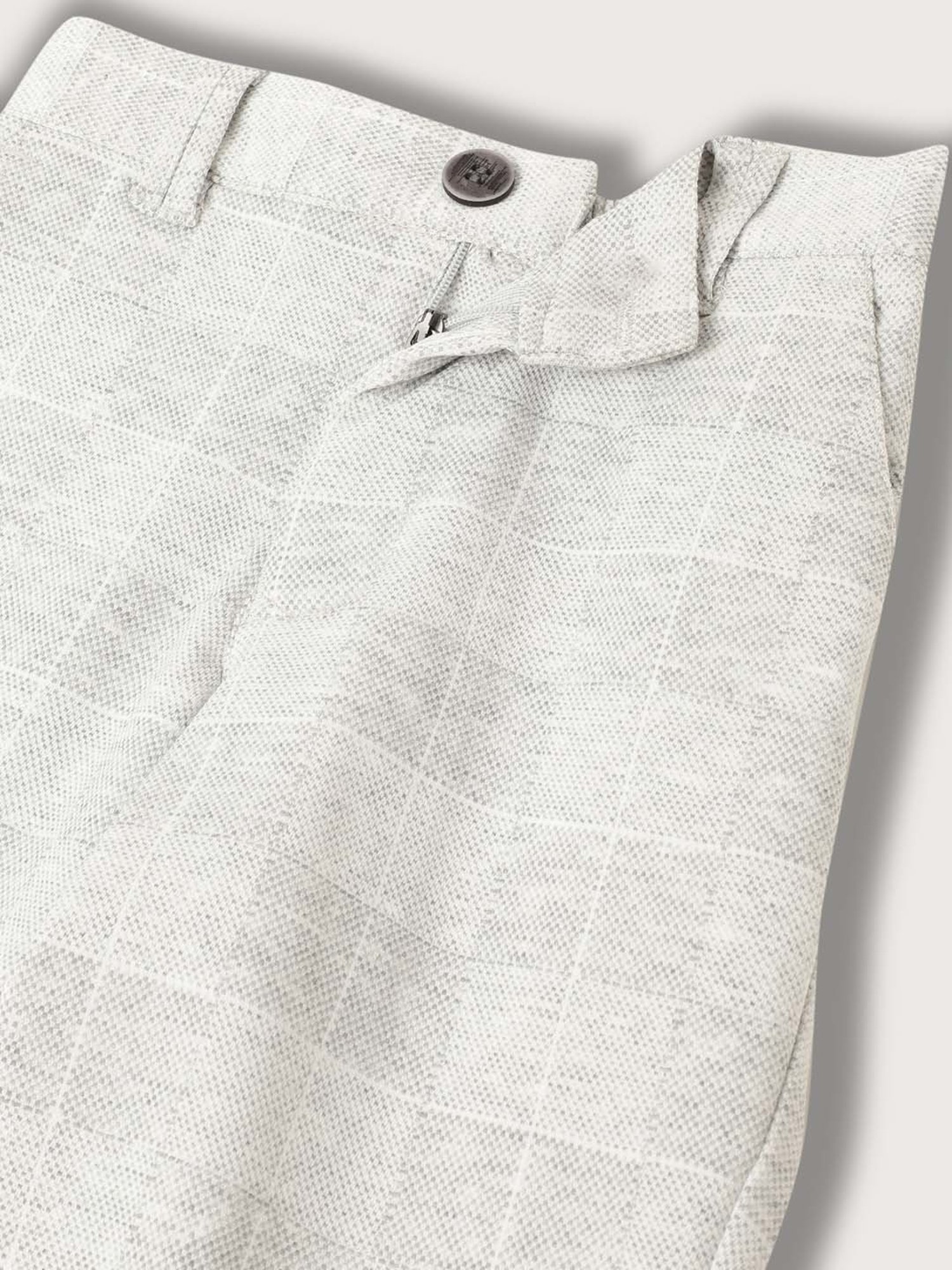 Blue Giraffe Kids Grey & Black Chequered Full Sleeves Shirt Set