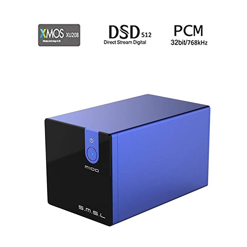 M100 USB DAC AK4452 DSD512 Coaxial Optical OTG 32Bit768kHz Hifi Audio Decoder Blue