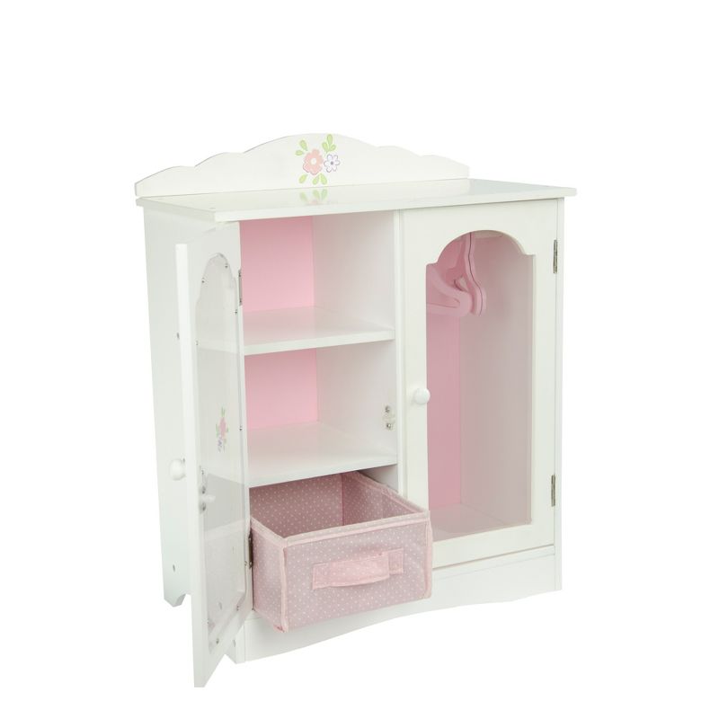 Olivia's Little World - Little Princess 18" Doll Furniture - Fancy Closet with 3 Hangers