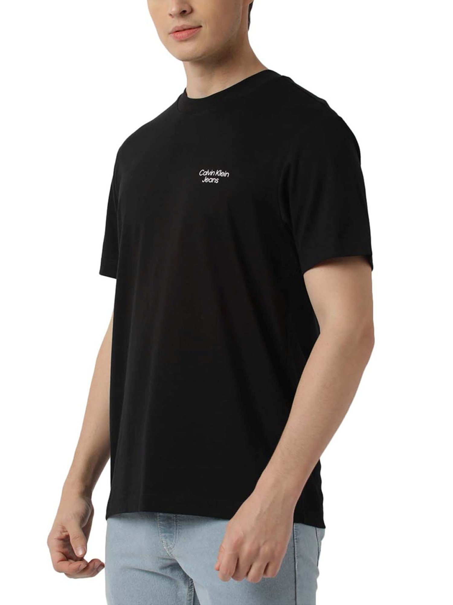 Calvin Klein Jeans Black Logo Boxy Fit T-Shirt