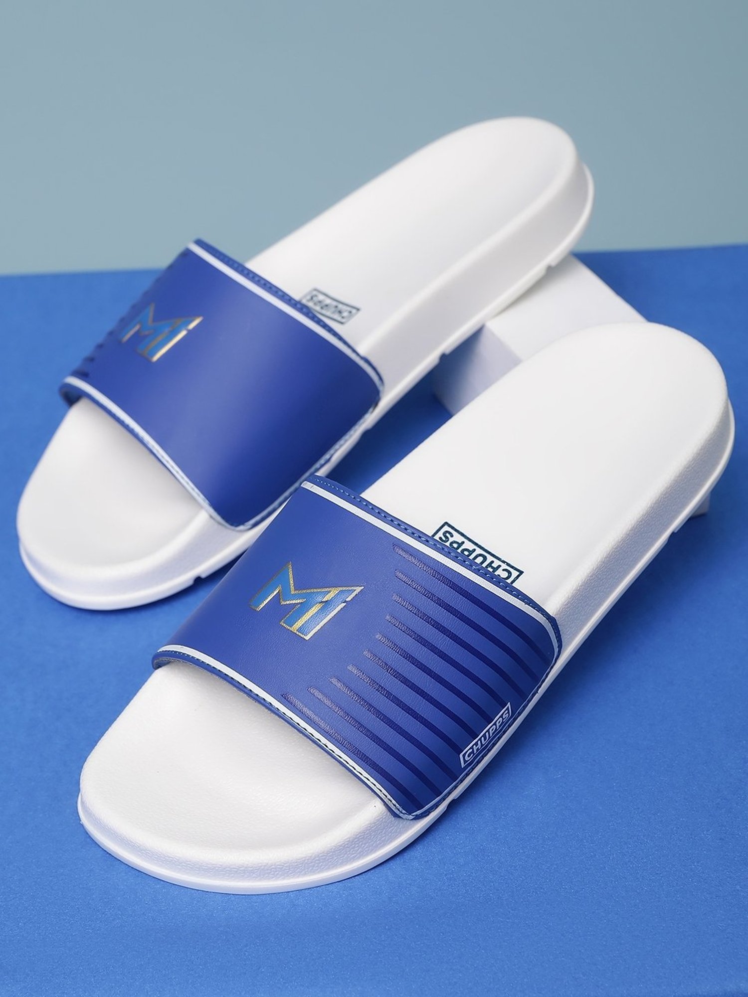 Chupps Men's MI Official Blue Slides