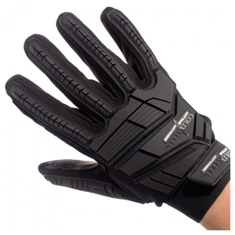 Cold Steel GL12 Universal Use Protective Military Combat Training Tactical Gloves, Size Large, Black