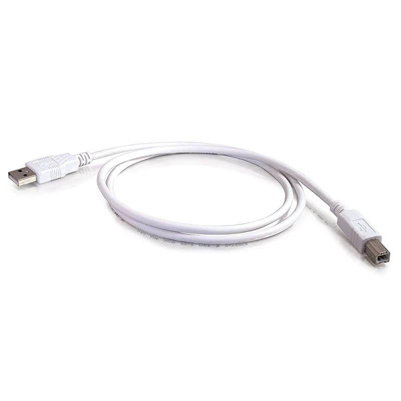 1m USB 20 A to B Cable White 33ft 13171