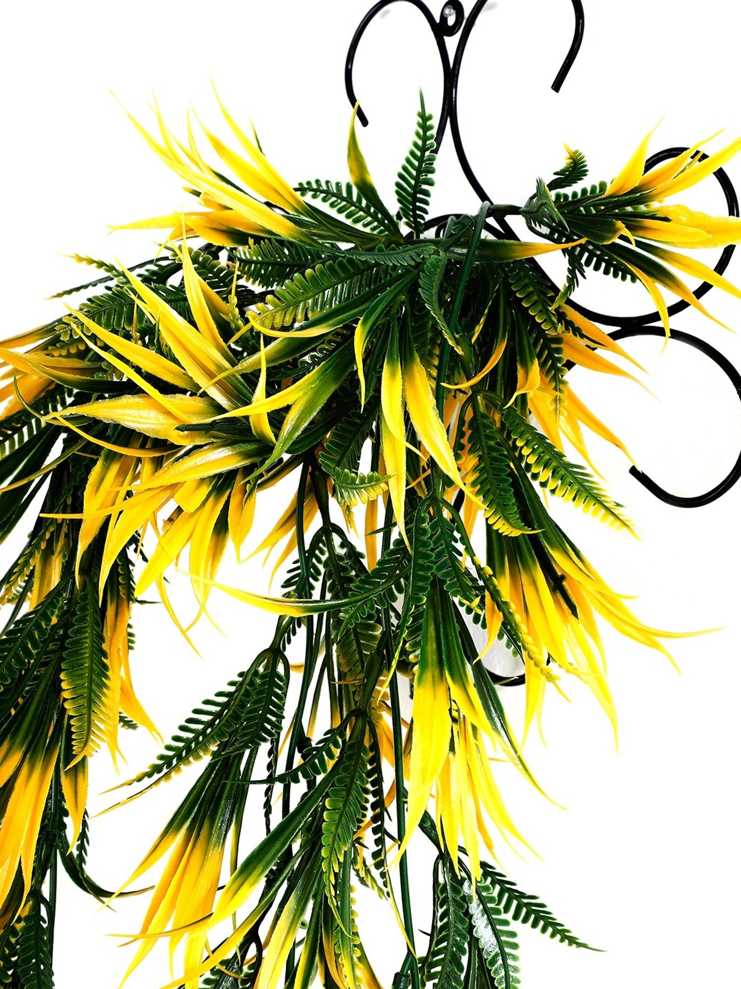 Foliyaj Multicolor Plastic Artificial Vine with Metal Wall Stand