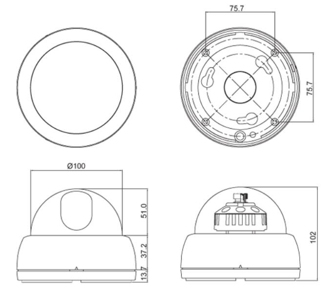 CNB D2265NVF 1/3 SONY Double Scan WDR, High Resolution, ICR, DSS, Dual Power Low light, Vari-focal 2.9-10mm