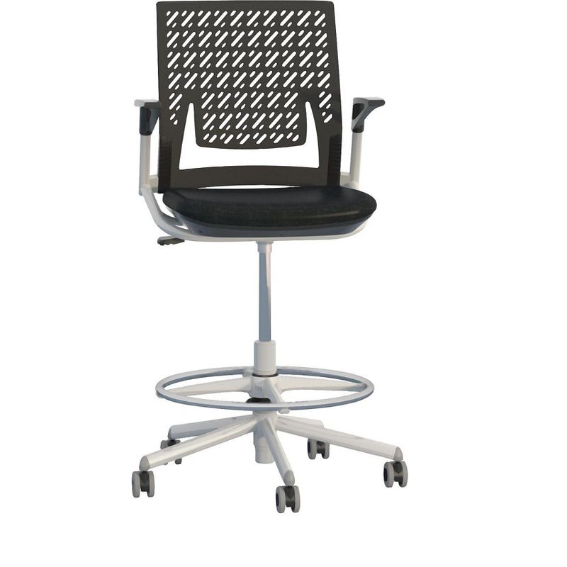 Safco Thesis Flex Back Stool, Black KSX1SBBLK